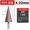 含鈷 M35 Φ4~32mm (直槽)階梯鑽頭/寶塔鑽頭(適不鏽鋼)